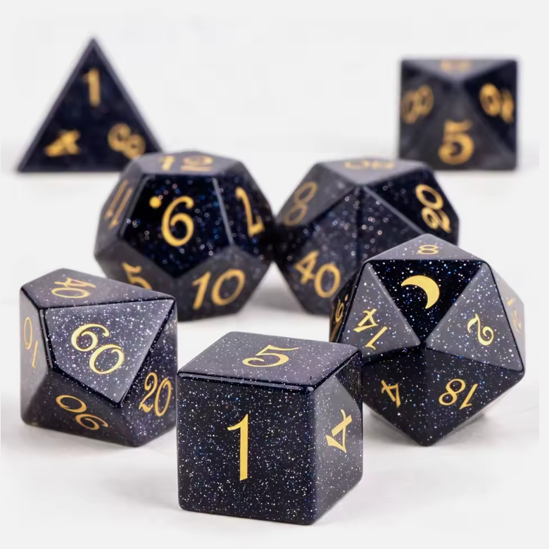 Curated Gemstone Dice